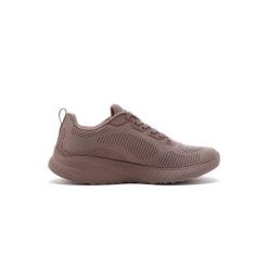 Buty sportowe Sneakersy damskie, Bobs Squad Chaos - Face Off. Brązowe obuwie sportowe casual damskie Skechers, bez zapięcia, trekkingowe. Za 259.99 zł.