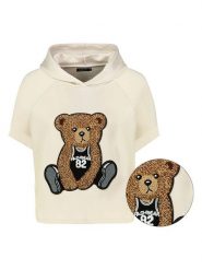 Sublevel Bluza w kolorze kremowym rozmiar: XL. Brązowe bluzy damskie Sublevel, xl, z aplikacjami, z kapturem. Za 136.13 zł.