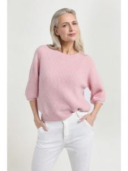 Josephine & Co Sweter "Day" w kolorze jasnoróżowym rozmiar: XL. Różowe swetry klasyczne damskie Josephine & Co, xl, z wełny, bez kołnierzyka. Za 237.17 zł.