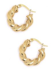 MOODE Kolczyki-kreole "Dorothee" rozmiar: onesize. Żółte kolczyki damskie MOODE, ze stali. Za 52.99 zł.