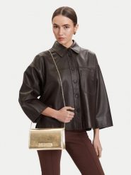 LOVE MOSCHINO Torebka JC4345PP0OKQ0900 Złoty. Żółte torebki wieczorowe damskie Love Moschino, bez wzorów, ze skóry, bez dodatków. Za 609.99 zł.