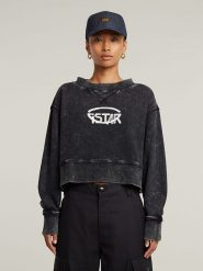 G-Star Bluza w kolorze antracytowym rozmiar: L. Czarne bluzy damskie G-Star, l, bez wzorów, z bawełny, bez kaptura. Za 166.88 zł.