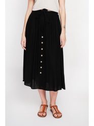 Le Jardin du Lin Lniana spódnica w kolorze czarnym rozmiar: 36. Czarne spódnice damskie Le jardin du lin, bez wzorów, ze lnu, midi. Za 108.99 zł.