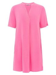 Zwillingsherz Sukienka w kolorze różowym rozmiar: onesize. Różowe sukienki damskie Zwillingsherz, bez wzorów, bez ramiączek. Za 113.99 zł.