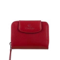Damski czerwony portfel skórzany Canaletto – elegancja i funkcjonalność na co dzień PD1255s135. Czerwone portfele damskie bez wzorów, ze skóry. Za 190.00 zł.