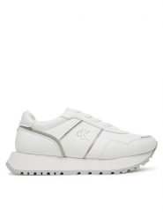 Calvin Klein Jeans Sneakersy V3A9-82033-1355X S Biały. Białe buty sportowe dziewczęce Calvin Klein Jeans, bez wzorów, z jeansu, bez zapięcia. Za 239.99 zł.