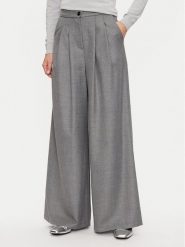 Haveone Spodnie materiałowe PVI-M061 Szary Regular Fit. Szare spodnie materiałowe damskie Haveone, bez wzorów, z materiału. Za 279.99 zł.