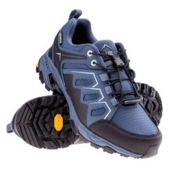 Buty Elbrus Euren Low Wp V W 92800490700 niebieskie. Niebieskie obuwie trekkingowe damskie z gumy, bez zapięcia. Za 531.29 zł.