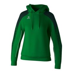 Bluza damska z kapturem Erima Evo Star. Zielone bluzy damskie Erima, na zimę, bez wzorów, z materiału, z kapturem. Za 249.00 zł.