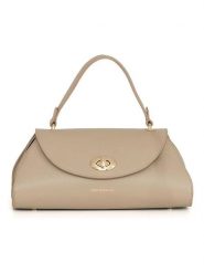 Mia Tomazzi Skórzana torebka w kolorze beżowym - 33 x 15,5 x 15 cm rozmiar: onesize. Brązowe torebki klasyczne damskie Mia Tomazzi, z materiału, przez ramię, bez dodatków. Za 259.13 zł.