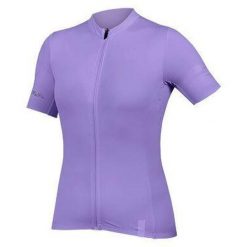 Koszulka rowerowa damska Endura Pro SL II W. Fioletowe koszulki damskie ENDURA, bez wzorów, bez kołnierzyka, bez ramiączek. Za 419.99 zł.