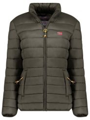 Geographical Norway Kurtka pikowana "Atikolor" w kolorze khaki rozmiar: XL. Brązowe kurtki damskie Geographical Norway, xl, bez wzorów, bez kaptura. Za 184.89 zł.