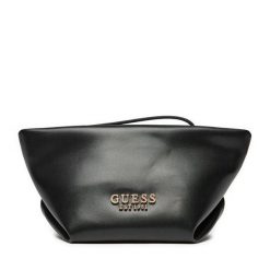 Kosmetyczka Guess. Czarne kosmetyczki damskie Guess, z aplikacjami. Za 169.99 zł.
