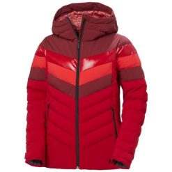 Damska kurtka puchowa Helly Hansen Imperial Puffy. Czerwone kurtki sportowe damskie Helly Hansen, na zimę, bez wzorów, z puchu, bez kaptura. W wyprzedaży za 1,247.35 zł.