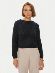 Weekend Max Mara Sweter Abbozzi 2425366161 Granatowy Slim Fit. Niebieskie swetry klasyczne damskie Weekend Max Mara, xs, z syntetyku, bez kołnierzyka. Za 1,079.00 zł.
