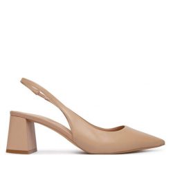 Czółenka Aldo. Brązowe czółenka damskie ALDO, bez wzorów, bez obcasa. Za 379.99 zł.