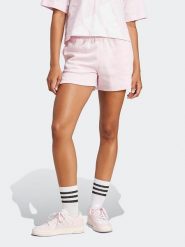 Adidas Szorty dresowe w kolorze jasnoróżowym rozmiar: XL. Różowe szorty damskie Adidas, bez wzorów, z dresówki. Za 96.37 zł.