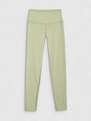 4F Legginsy sportowe w kolorze zielonym rozmiar: M. Zielone legginsy damskie 4F, m, bez wzorów, z materiału, outdoorowe. Za 88.64 zł.