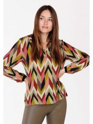 KEY LARGO Bluzka "Direction" ze wzorem rozmiar: M. Bluzki damskie KEY LARGO, m, bez wzorów, z wiskozy, bez kołnierzyka, bez ramiączek. Za 134.45 zł.