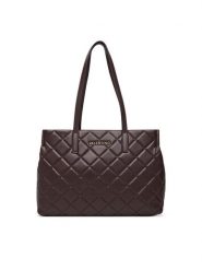 Valentino Torebka Ocarina VBS3KK10R Brązowy. Brązowe shopper bag Valentino, bez wzorów, ze skóry, bez dodatków. Za 699.99 zł.