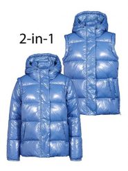 Herrlicher Kurtka przejściowa 2w1 w kolorze błękitnym rozmiar: L. Niebieskie kurtki damskie Herrlicher, l, bez wzorów, bez kaptura. Za 412.95 zł.