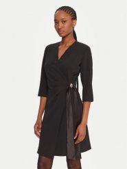 Rinascimento Sukienka koktajlowa CFC0020095002 Czarny Regular Fit. Czarne sukienki damskie Rinascimento, bez wzorów, z syntetyku, wizytowe, bez ramiączek. Za 559.99 zł.