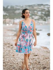 Isla Bonita by SIGRIS Sukienka ze wzorem rozmiar: S. Sukienki damskie Isla Bonita by SIGRIS, bez wzorów, z bawełny, bez ramiączek. Za 96.60 zł.