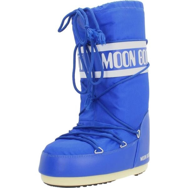 Buty MOON BOOT 14004400 075 Niebieski. Niebieskie obuwie trekkingowe damskie Moon Boot, z tkaniny, bez zapięcia. Za 827.99 zł.