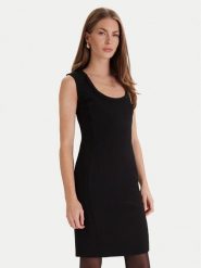 Simona Corsellini Sukienka koktajlowa A25CPAB01201 Czarny Slim Fit. Czarne sukienki damskie SIMONA CORSELLINI, bez wzorów, z syntetyku, wizytowe, bez ramiączek. Za 799.99 zł.