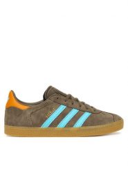 Adidas Sneakersy Gazelle JR5942 Brązowy. Brązowe trampki dziewczęce Adidas, bez wzorów, ze skóry, bez zapięcia. Za 259.99 zł.