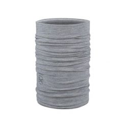 Komin chusta wielofunkcyjna z wełny merino midweight. Szare chusty damskie Buff, bez wzorów, z wełny. Za 130.09 zł.
