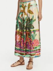 LOLA CASADEMUNT Spódnica midi LS2608001 Kremowy Regular Fit. Białe spódnice damskie LOLA CASADEMUNT, s, bez wzorów, midi. Za 379.99 zł.