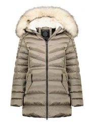 Maison Montaigne Parka "Destimai" w kolorze szarobrązowym rozmiar: XL. Brązowe parki damskie Maison Montaigne, xl, bez kaptura. Za 259.13 zł.