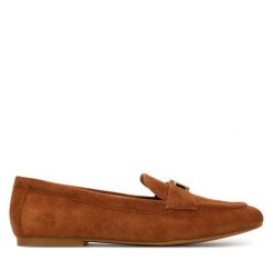 Lordsy LAUREN RALPH LAUREN. Brązowe półbuty damskie Lauren Ralph Lauren, bez wzorów, bez obcasa, bez zapięcia. Za 539.99 zł.