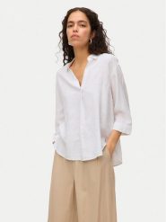 Vero Moda Bluzka Linn 10310759 Biały Loose Fit. Białe bluzki damskie Vero Moda, s, bez wzorów, ze lnu, bez kołnierzyka, bez ramiączek. Za 99.99 zł.