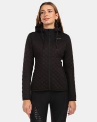 Damska ocieplana bluza polarowa z kapturem Kilpi NEVIA-W. Czarne bluzy damskie Kilpi, bez wzorów, z materiału, z kapturem. Za 344.59 zł.