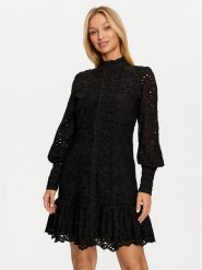 YAS Sukienka koktajlowa Alessia 26034658 Czarny Regular Fit. Czarne sukienki damskie YAS, bez wzorów, z bawełny, wizytowe, bez ramiączek. Za 329.99 zł.
