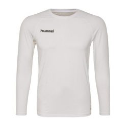 Koszulka termoaktywna z długim rękawem dla dorosłych Hummel First Performance. Białe koszulki damskie Hummel, s, bez wzorów, z jersey, bez kołnierzyka, bez ramiączek. W wyprzedaży za 133.50 zł.
