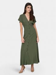 ONLY Sukienka letnia Nova Mollie 15317841 Zielony Regular Fit. Zielone sukienki damskie Only, bez wzorów, z wiskozy, bez ramiączek. Za 149.99 zł.