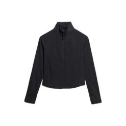 Damska bluza dresowa Superdry Studios. Czarne bluzy damskie Superdry, bez wzorów, z dresówki, bez kaptura. Za 323.35 zł.