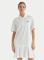 JOOP! Jeans Sukienka codzienna Tadena 30100680 Biały Regular Fit. Białe sukienki damskie Joop! Jeans, bez wzorów, z bawełny, bez ramiączek. Za 799.99 zł.