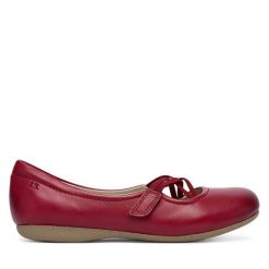 Baleriny Josef Seibel. Czerwone balerinki damskie Josef Seibel, bez wzorów. Za 389.99 zł.