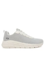 Skechers Sneakersy Bobs B Flex-Visionary Essence 117346/WHT Biały. Białe obuwie sportowe damskie Skechers, z materiału, bez zapięcia. Za 189.99 zł.