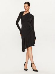 Pinko Sukienka koktajlowa Babar 102488 A1BQ Czarny Slim Fit. Czarne sukienki damskie Pinko, bez wzorów, z wiskozy, wizytowe, bez ramiączek. Za 1,819.00 zł.