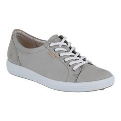 Buty do chodzenia damskie Ecco Sneaker Soft 7. Brązowe obuwie sportowe damskie ECCO, z materiału, bez zapięcia, trekkingowe. Za 798.00 zł.
