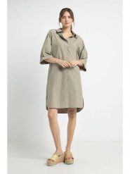 Josephine & Co Sukienka "Jasmine" w kolorze khaki rozmiar: 38. Brązowe sukienki damskie Josephine & Co, bez wzorów, z bawełny, bez ramiączek. Za 260.99 zł.