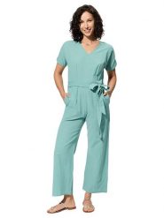 Aller Simplement Kombinezon w kolorze turkusowym rozmiar: 42. Niebieskie kombinezony damskie Aller Simplement, bez wzorów, bez kołnierzyka, bez ramiączek. Za 100.99 zł.