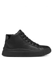 Geox Sneakersy J Laquinny Girl B Abx J661JD 000BC C9999 S Czarny. Czarne buty sportowe dziewczęce Geox, ze skóry, bez zapięcia. Za 339.99 zł.
