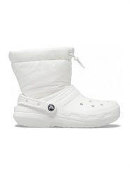 Crocs Kalosze w kolorze białym rozmiar: 41/42. Białe kalosze damskie Crocs, bez wzorów, z materiału. Za 219.60 zł.