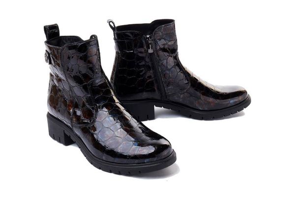 BIOECO BY ARKA 7696 2311 brąz, botki damskie. Brązowe botki damskie Bioeco by Arka, na zimę, ze skóry, bez obcasa, na obcasie, bez zapięcia. Za 373.71 zł.